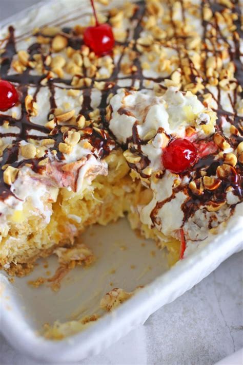 Banana Split Cake Recipe | Brown Sugar Food Blog