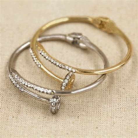 Jewelry Carter love Bracelet created Crystal Nail Bracelets For Women Gold plated Screws Carter ...