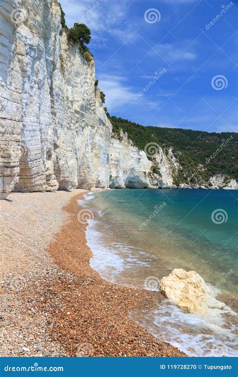 Gargano beach, Italy stock photo. Image of vignanotica - 119728270