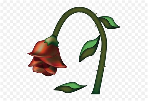 Emoji - Clip Art,Wilted Flower Emoji - free transparent emoji ...