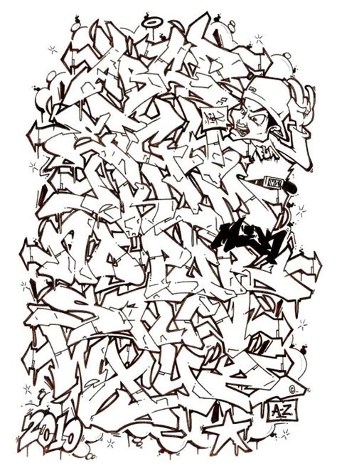 Crazy Graffiti Alphabet - ClipArt Best