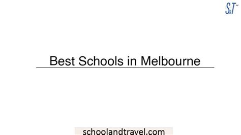 Top 5 Best High Schools in Melbourne | 2022