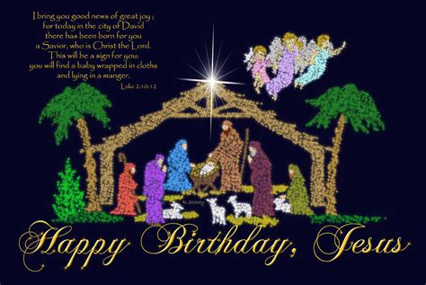 Happy Birthday Jesus Nativity Photograph by Robyn Stacey - Pixels