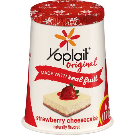 Yoplait Original Yogurt Strawberry Cheesecake, 6 oz - Walmart.com ...