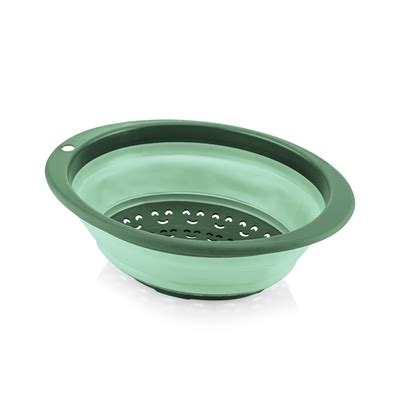 Circular Collapsible Strainer - Green