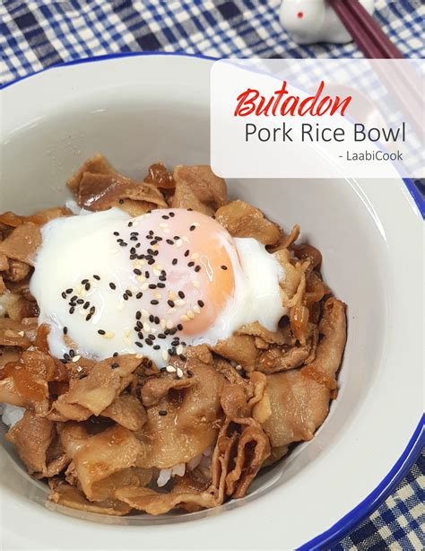 Japanese Butadon Pork Rice Bowl – LaabiCook