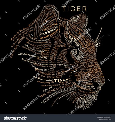 Illustration Animal Text Art Can Be Stock Vector (Royalty Free ...