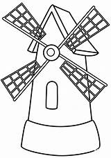 Coloring Windmills Pages Windmolens Kids Holland Colouring Kleurplaat  sketch template