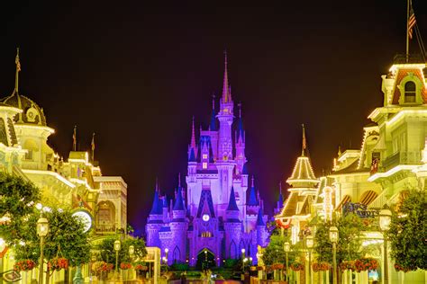 Disney World Castle Wallpaper Night