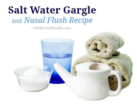 Salt Water Gargle And Nasal Flush