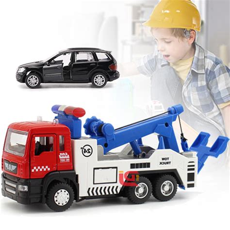 Tow Truck – Toy Tow Truck with Toy Car for Kids Aged 4 Years and Up - Walmart.com