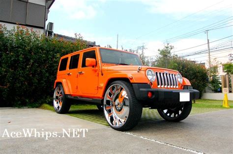 Ace-1: Yellazboss's 2012 Jeep Wrangler Truck on 30"s Forgiatos From Japan!