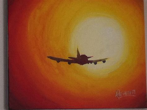 Pin by Adrianna Colon on Artsy stuff | Airplane painting, Painting inspiration, Painting