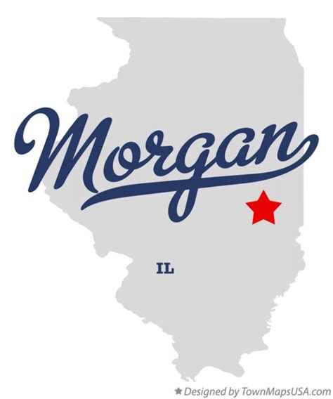 Map of Morgan, IL, Illinois