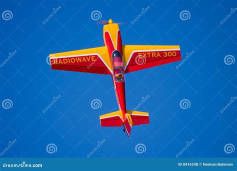 A Model Airplane Performing Stunts Editorial Stock Photo - Image of ...