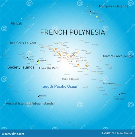 French Polynesia Stock Vector - Image: 43839175