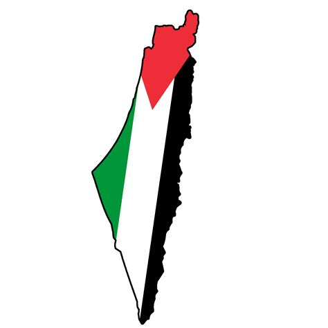 palestina Karta flagga Färg 34969581 PNG