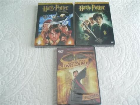 HARRY POTTER: SORCERER'S Stone, Chamber Of Secrets (New 2 Dvds & Hogwarts Game $15.66 - PicClick
