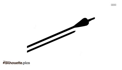 Archery arrow Silhouette Vector, Clipart Images, Pictures