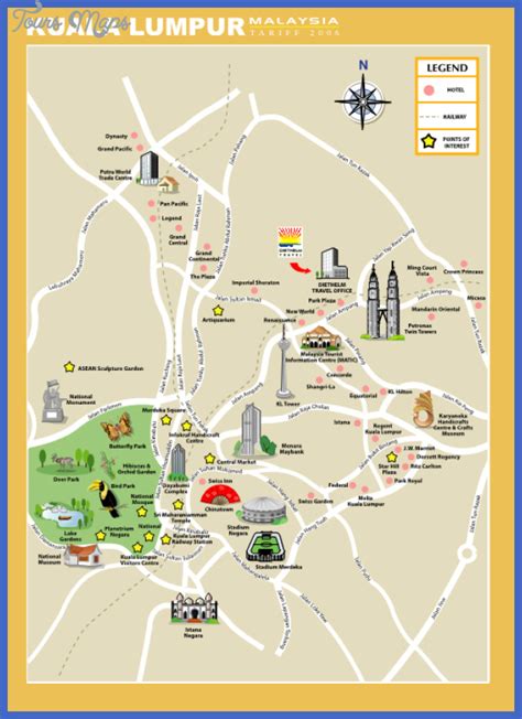 Kuala Lumpur Map Tourist Attractions - ToursMaps.com