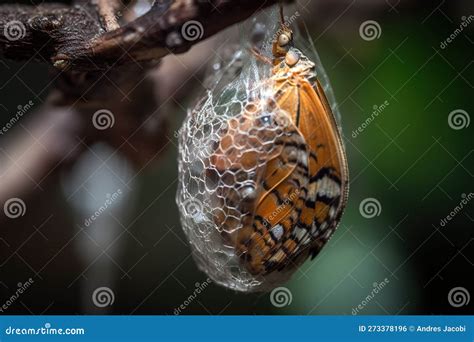 Butterfly Cocoon about To Hatch. Close Up Shot Stock Illustration ...