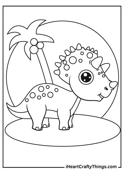 Cute Dinosaur Coloring Pages