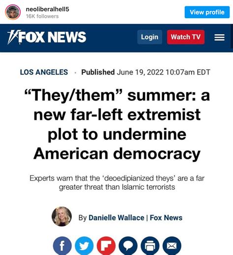 FACT CHECK: DID FOX NEWS PUBLISH THIS ARTICLE ABOUT ‘THEY/THEM SUMMER ...