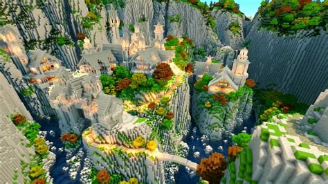 Minecraft Middle-Earth Rivendell Showcase - YouTube