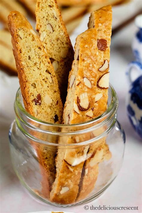 Anise Almond Honey Biscotti - The Delicious Crescent