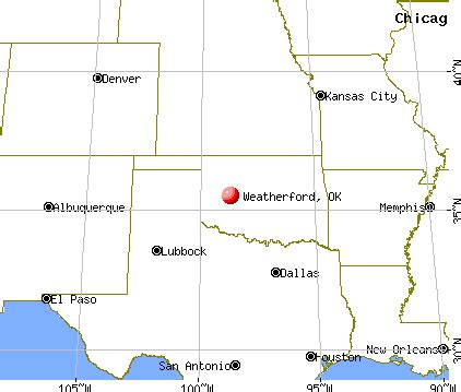 Weatherford, Oklahoma (OK 73096) profile: population, maps, real estate, averages, homes ...