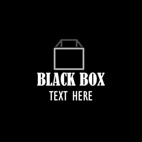 Premium Vector | Black box logo design