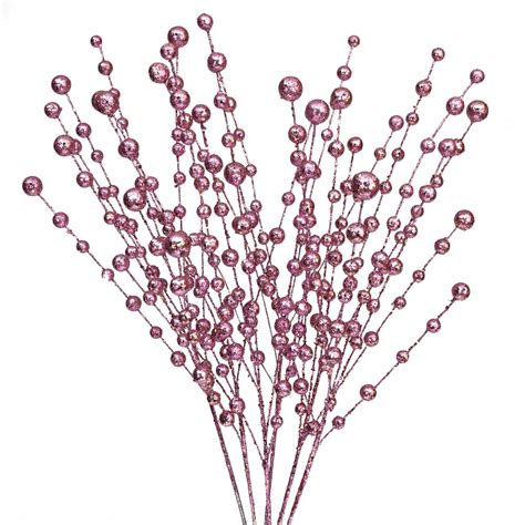 Pink Glitterball Spray - Set of 6 | Color Theme Party Decorations