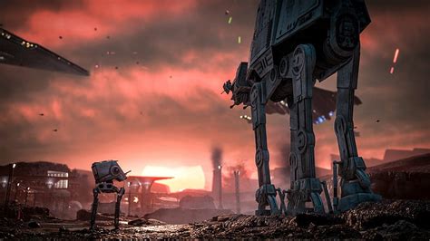 HD wallpaper: Star Wars, Star Wars Battlefront (2015), AT-AT Walker, AT-ST | Wallpaper Flare