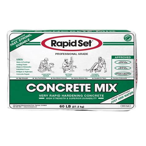 Rapid Set 60 lb. Concrete Mix-03010060 - The Home Depot