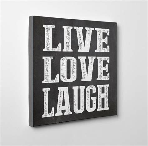 Canvas Wall Art Live Love Laugh by TheStandardCanvas on Etsy