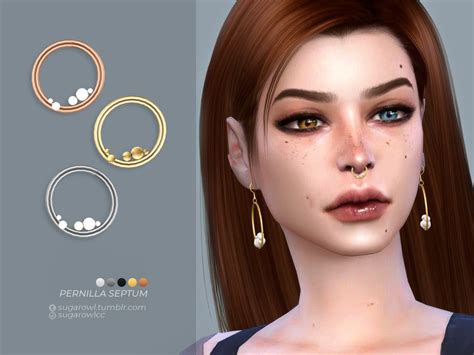 Sims 4 — Pernilla septum by sugar_owl — - new mesh - base game ...