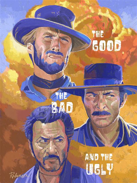 The Good The Bad And The Ugly (1965) | Poster By David_Robinson