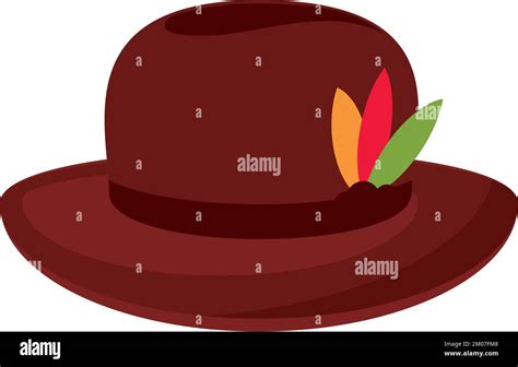 australian hat with feathers Stock Vector Image & Art - Alamy