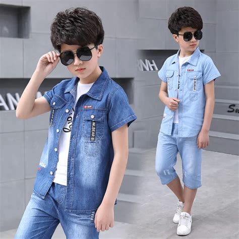 2018 summer boys clothes sets 3 6 8 10 15 years boy clothing set casual kids suits baby boy ...