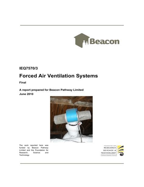 Forced Air Ventilation Systems