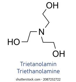 Triethanolamine Molecule Structure Stock Vector (Royalty Free) 2087252722 | Shutterstock