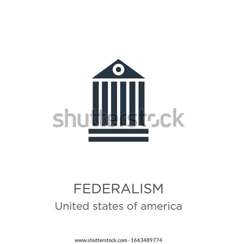 Federalism Icon Vector Trendy Flat Federalism Stock Vector (Royalty ...