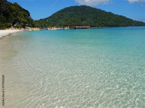 Beautiful beaches on Pulau Perhentian Island, Malaysia Stock Photo ...