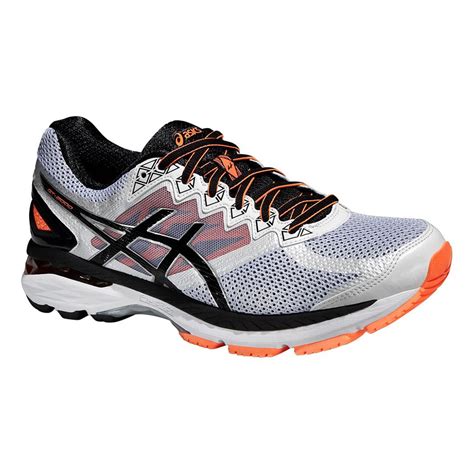 Asics Mens GT-2000 4 Running Shoes - White/Orange - Tennisnuts.com