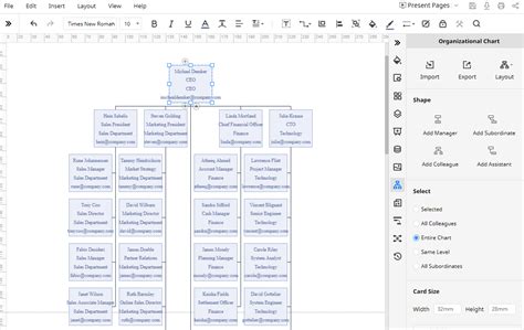 Org Chart Template Google Docs - Free Sample, Example & Format Templates - Free Sample, Example ...