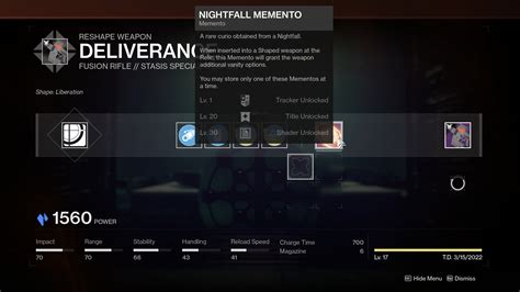 Destiny 2 Nightfall Memento Guide - How to Get the Nightfall Memento