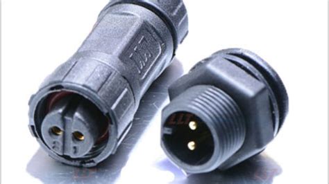 M12 2 Pin Waterproof Cable Connector - LEADER GROUP