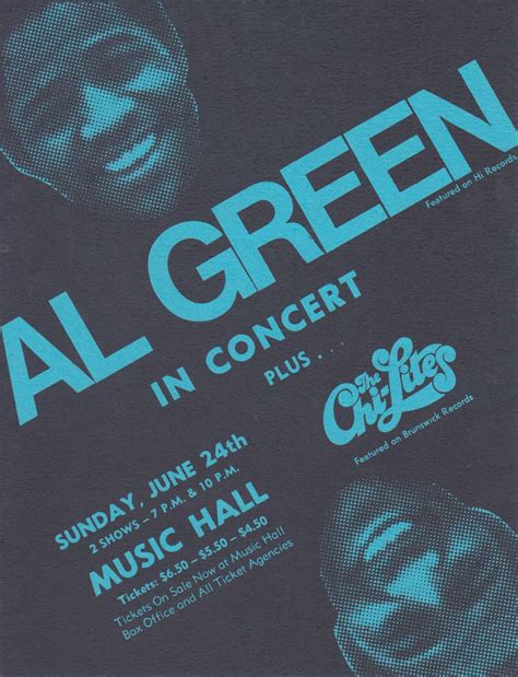 Al Green – 1973 Classic Era Concert Handbill