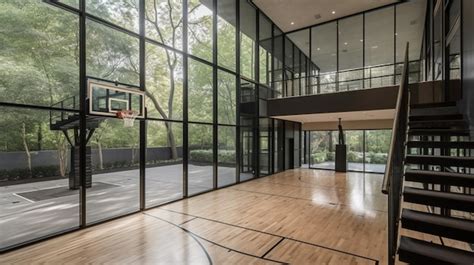 Premium AI Image | The basketball court at the new home