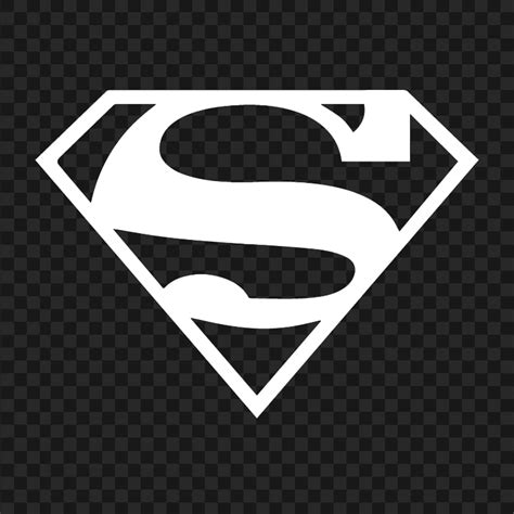 Transparent HD Superman S White Logo Sign | Citypng